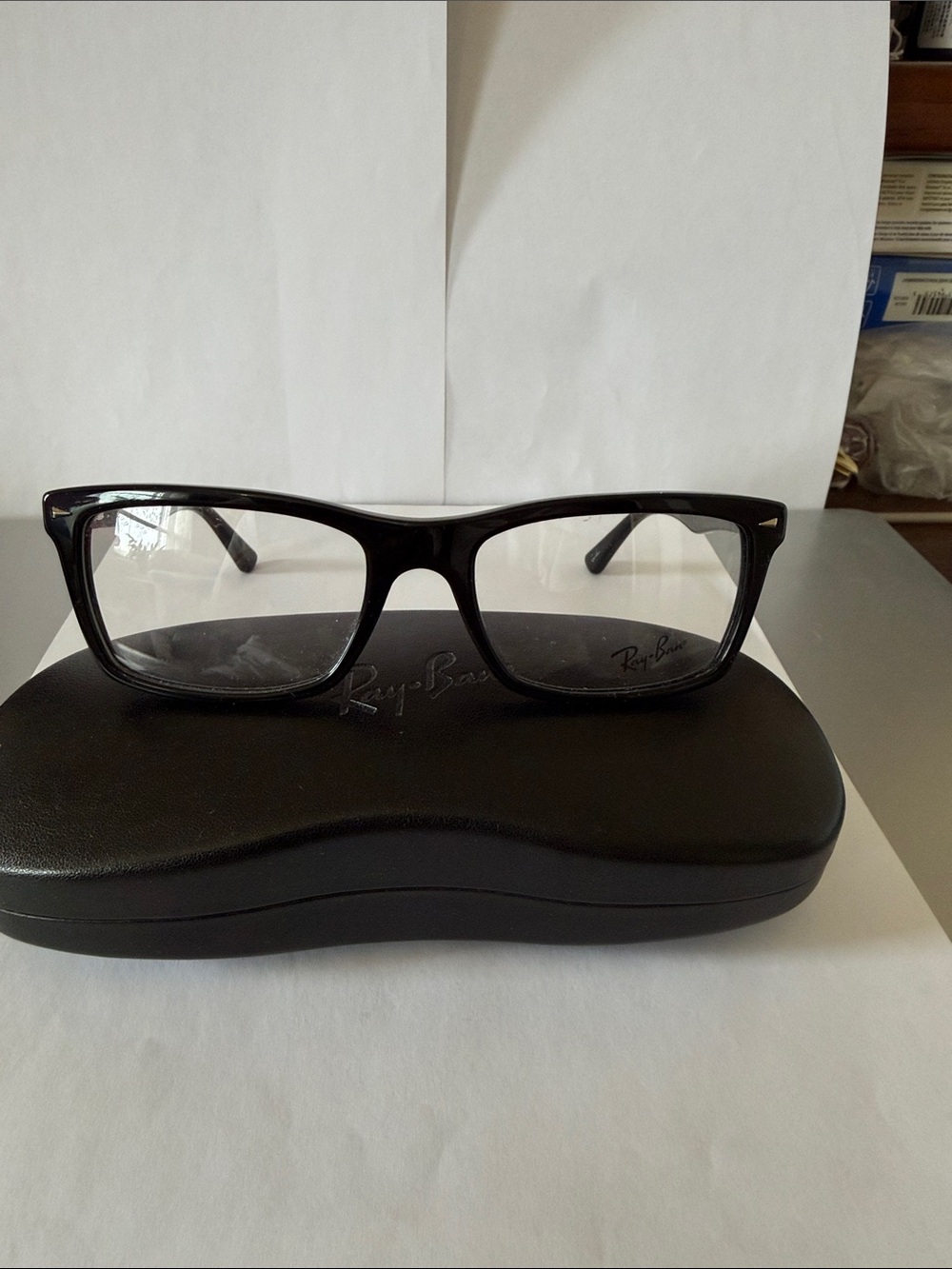 Ray-Ban RB5287(2000) Men’s Black Rectangular Optical Glasses Frame